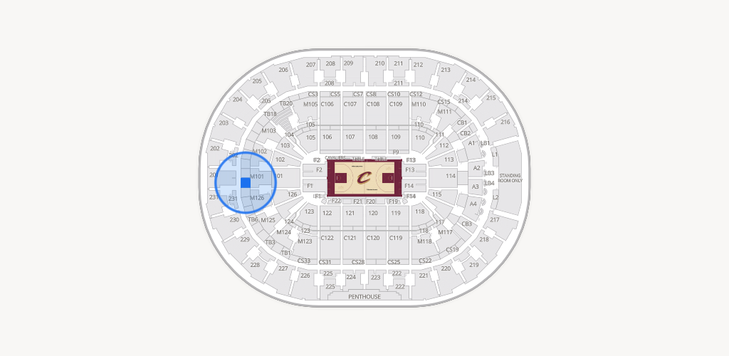 Rocket Arena Seating Chart