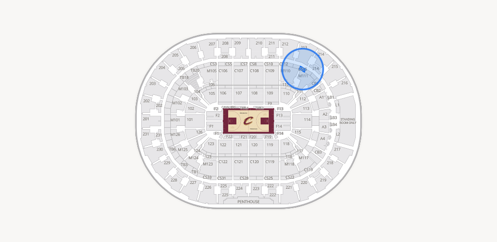 Rocket Arena Seating Chart