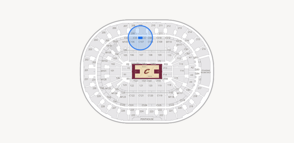 Rocket Arena Seating Chart