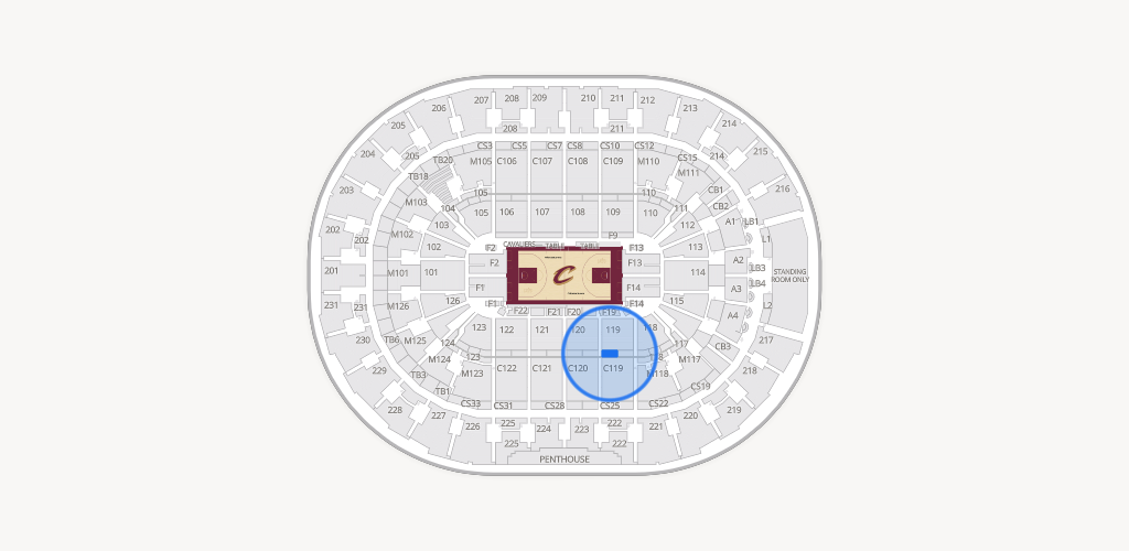 Rocket Arena Seating Chart
