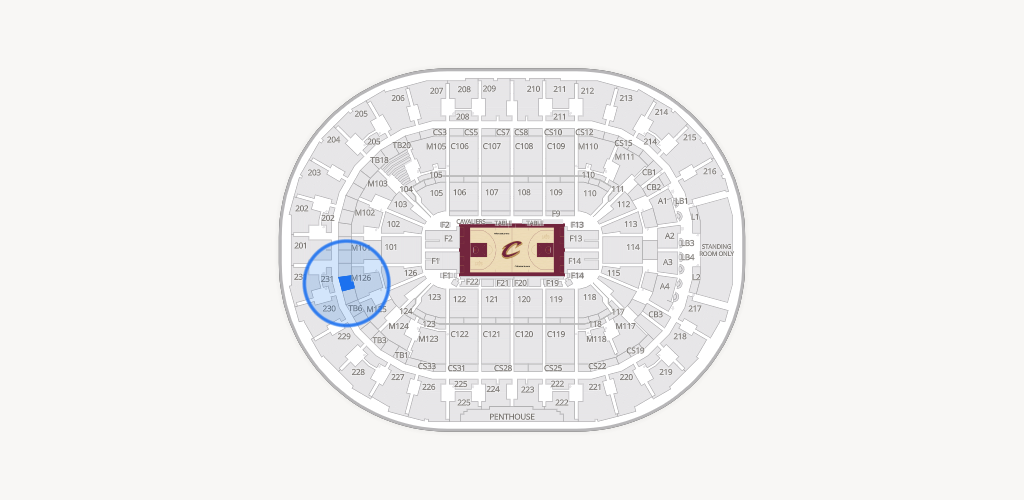 Rocket Arena Seating Chart