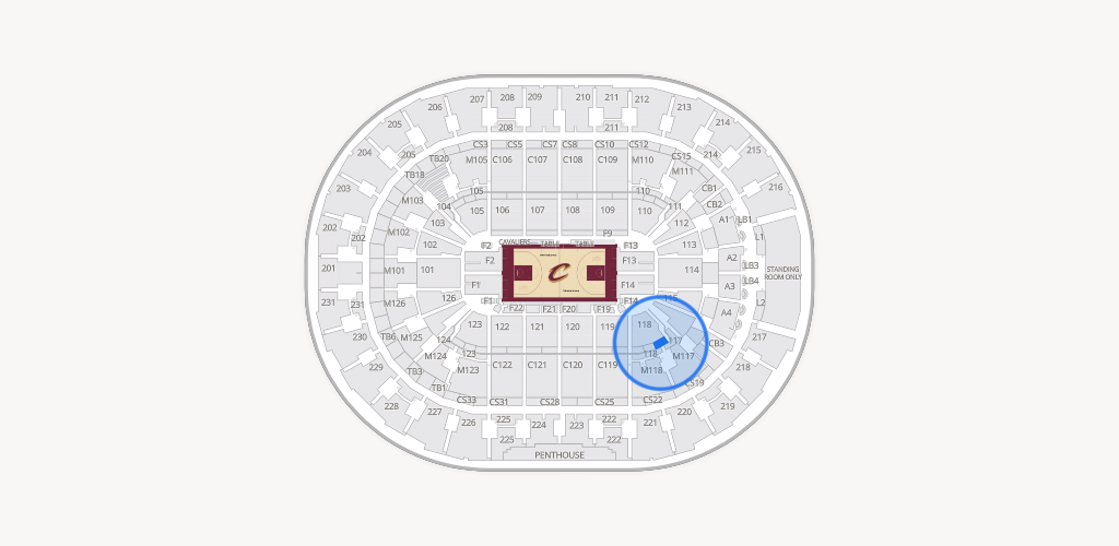 Rocket Arena Seating Chart