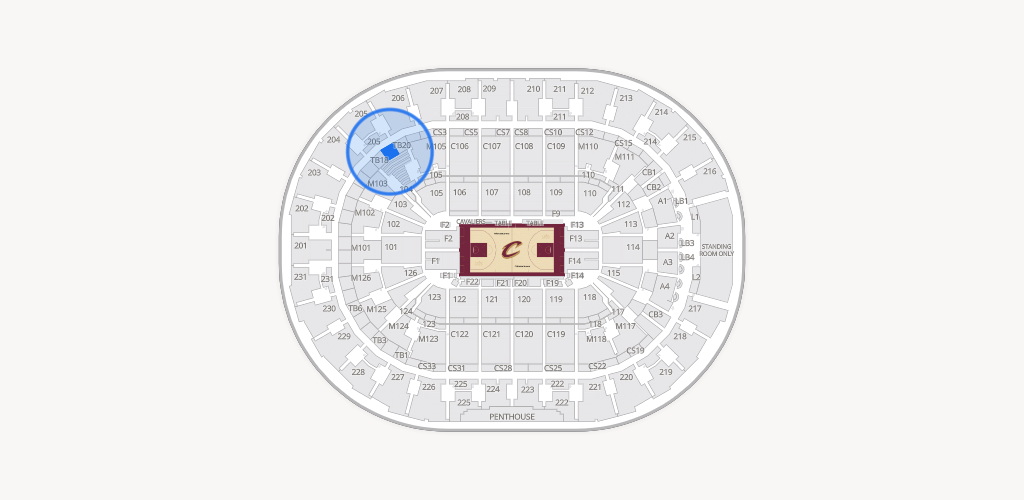 Rocket Arena Seating Chart