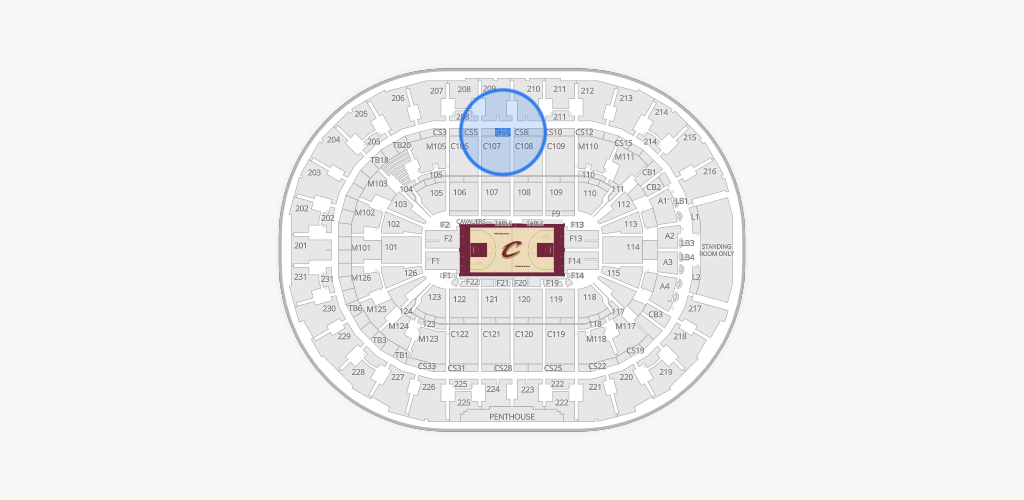 Rocket Arena Seating Chart