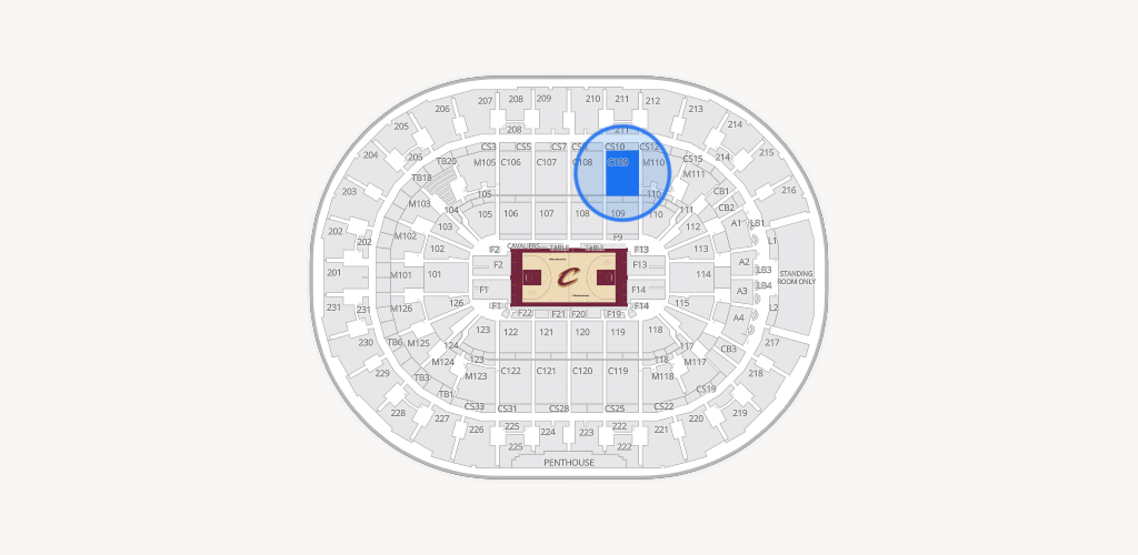 Rocket Arena Seating Chart