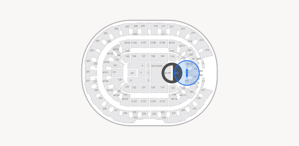 Rocket Arena Seating Chart
