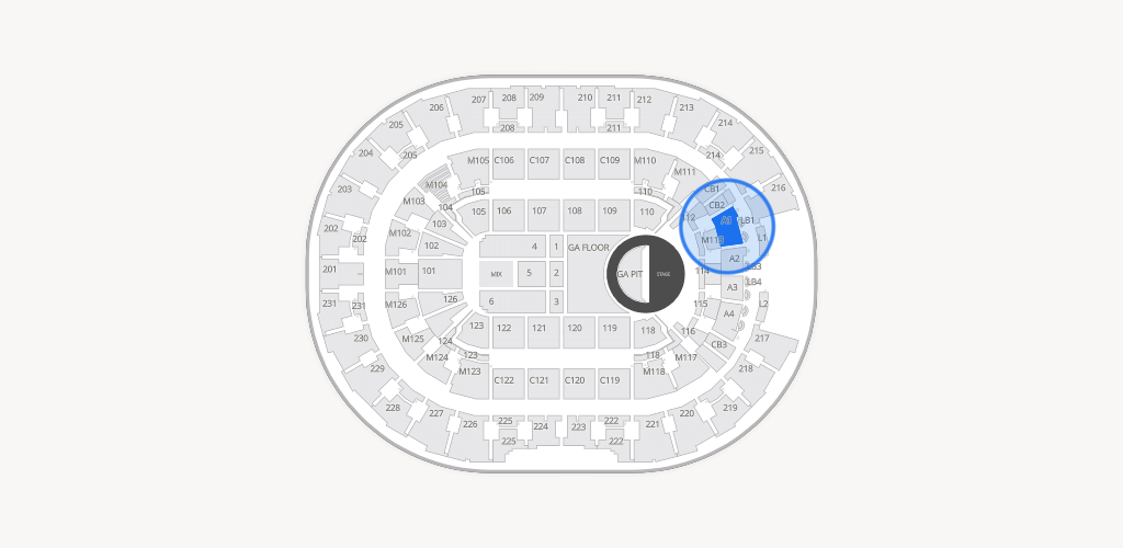Rocket Arena Seating Chart