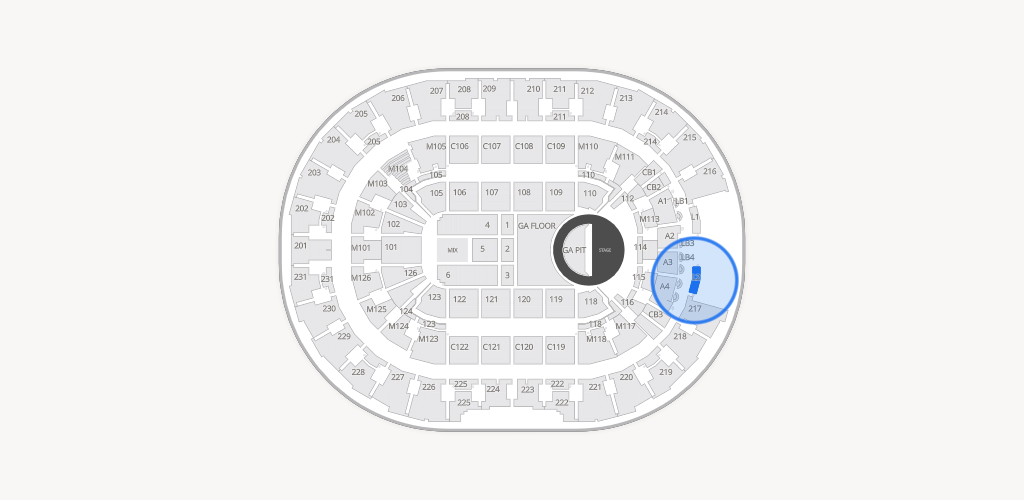 Rocket Arena Seating Chart