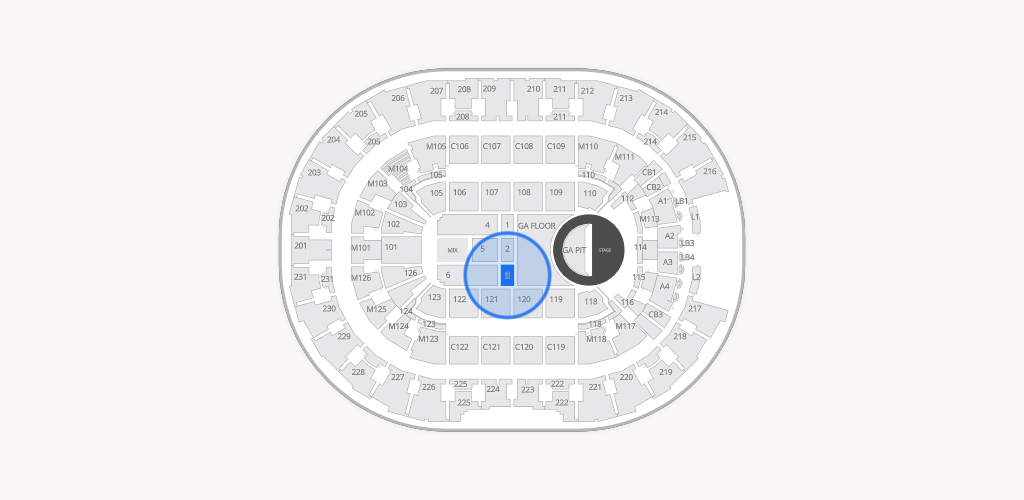 Rocket Arena Seating Chart