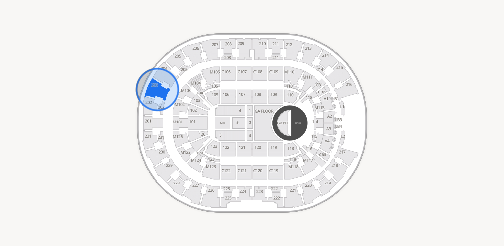 Rocket Arena Seating Chart