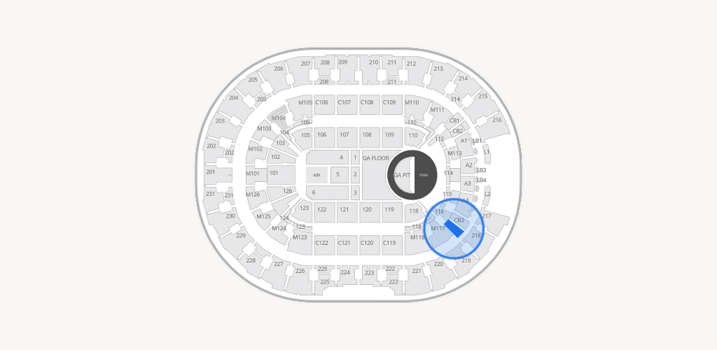 Rocket Arena Seating Chart
