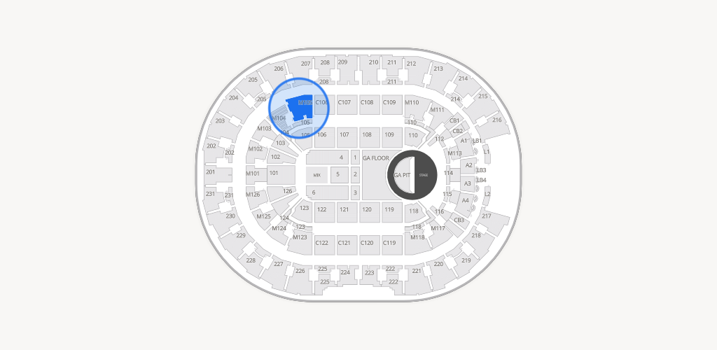 Rocket Arena Seating Chart