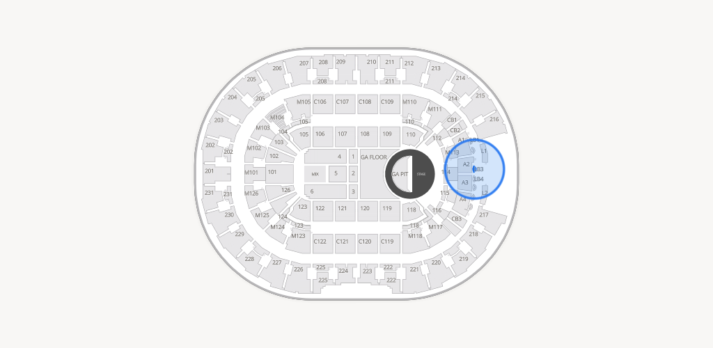 Rocket Arena Seating Chart
