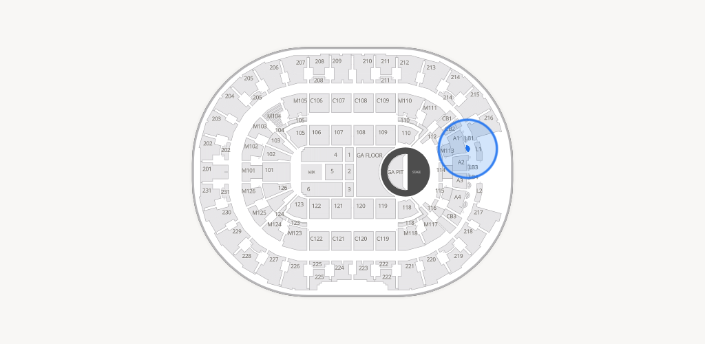 Rocket Arena Seating Chart