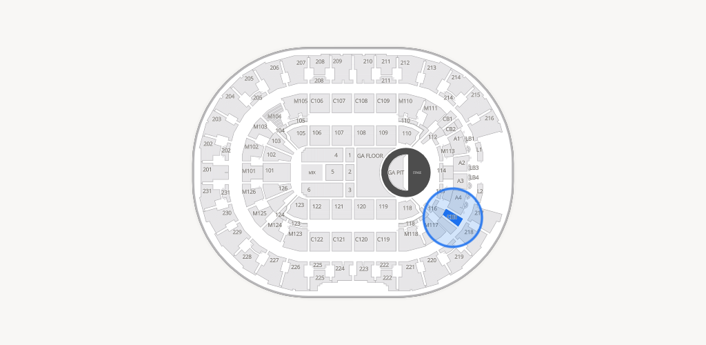 Rocket Arena Seating Chart