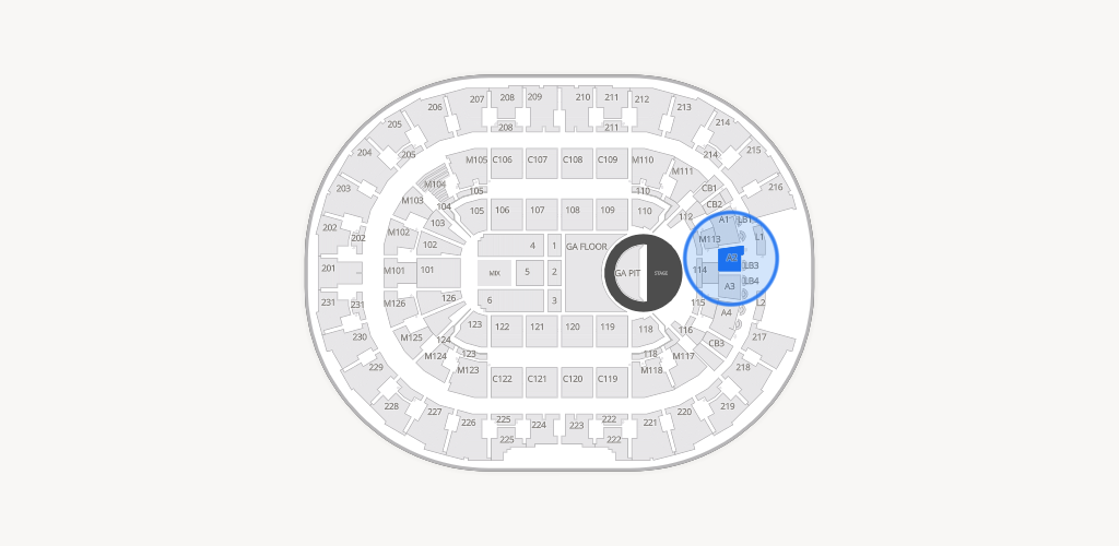 Rocket Arena Seating Chart
