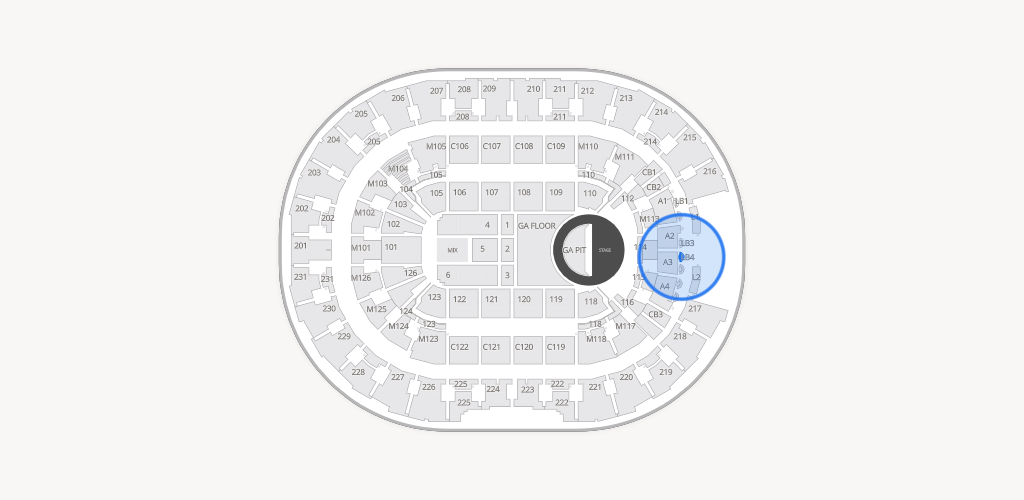 Rocket Arena Seating Chart