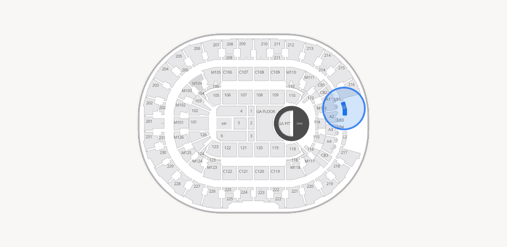 Rocket Arena Seating Chart