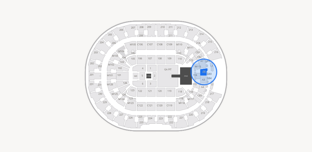 Rocket Arena Seating Chart