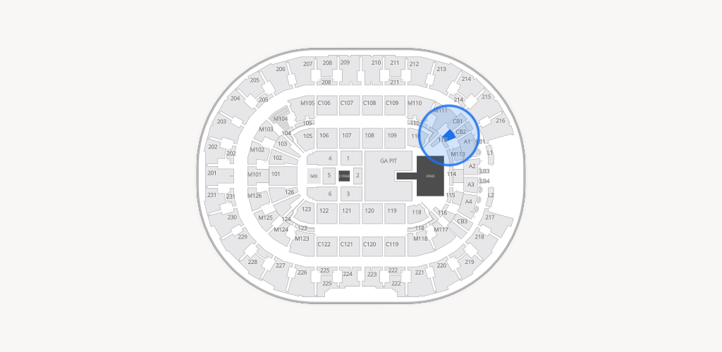 Rocket Arena Seating Chart