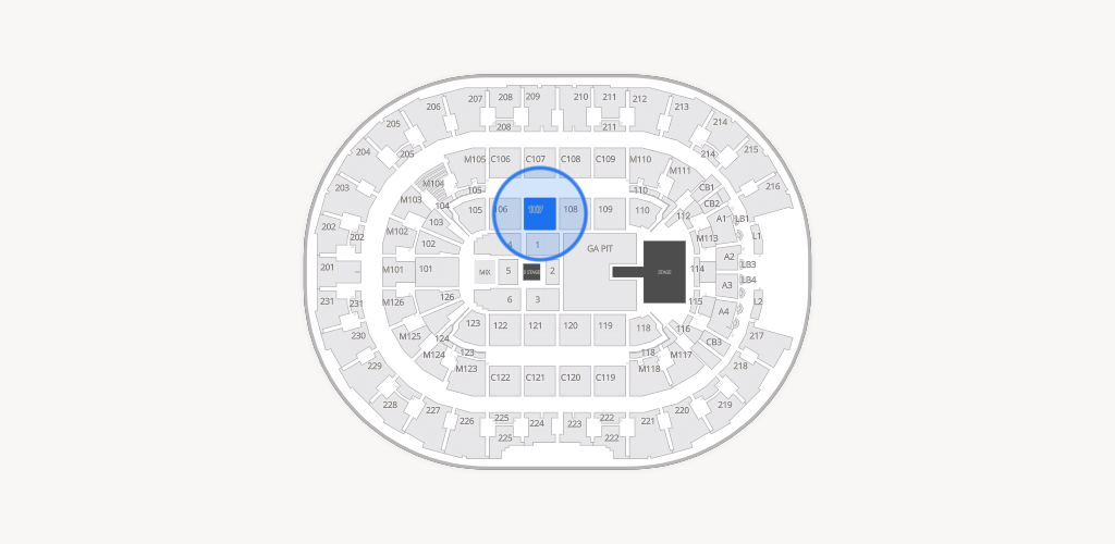Rocket Arena Seating Chart