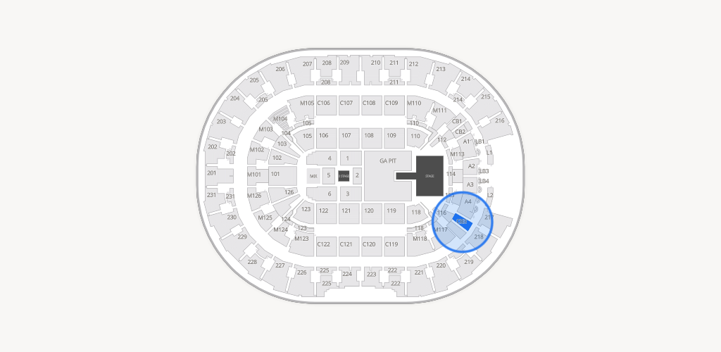 Rocket Arena Seating Chart