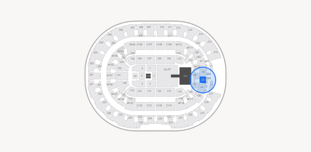 Rocket Arena Seating Chart