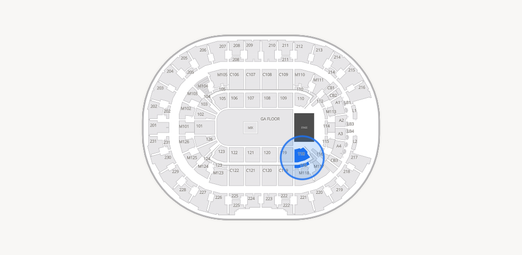 Rocket Arena Seating Chart
