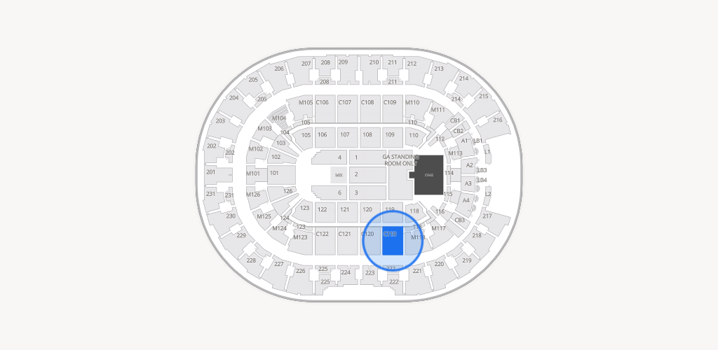 Rocket Arena Seating Chart