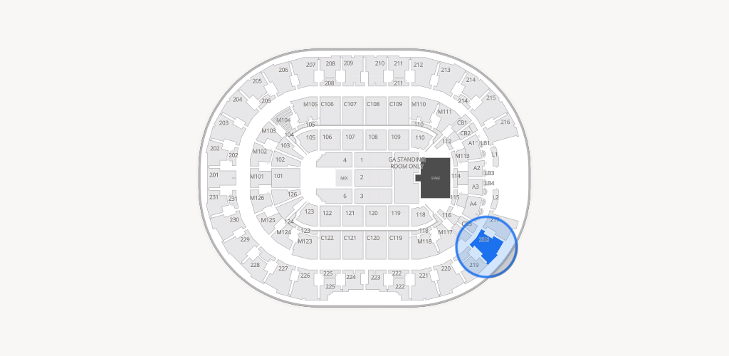 Rocket Arena Seating Chart