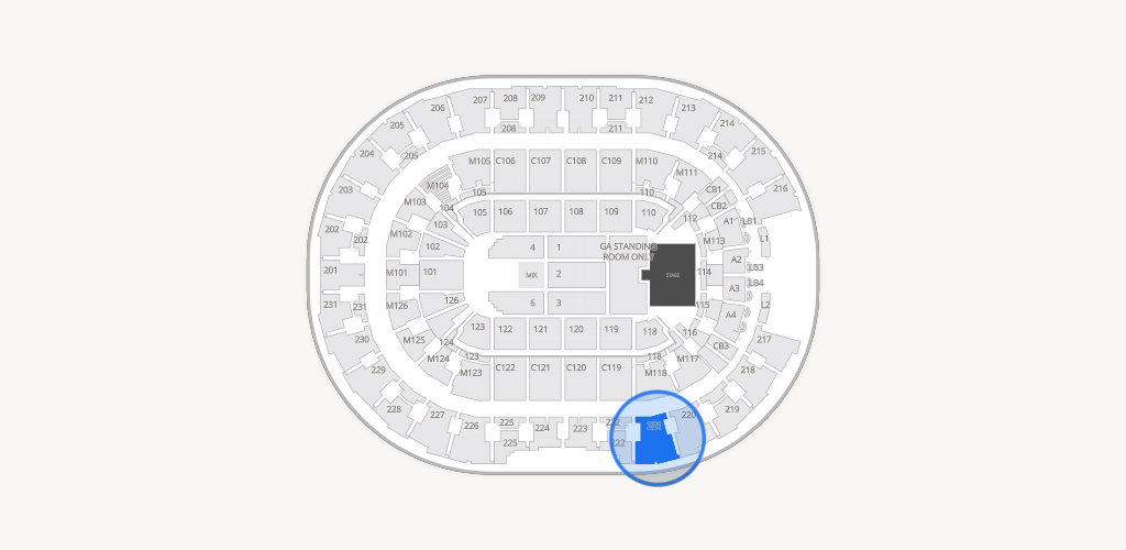 Rocket Arena Seating Chart