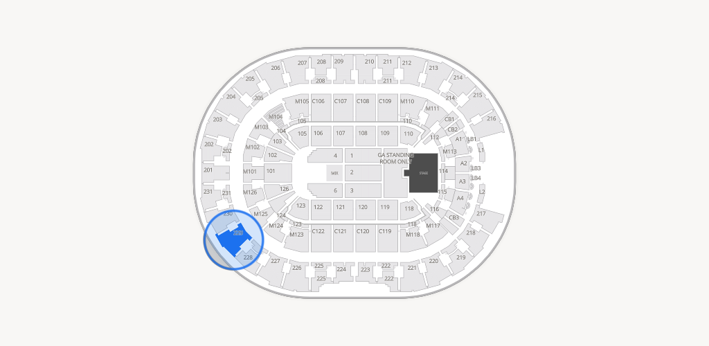 Rocket Arena Seating Chart