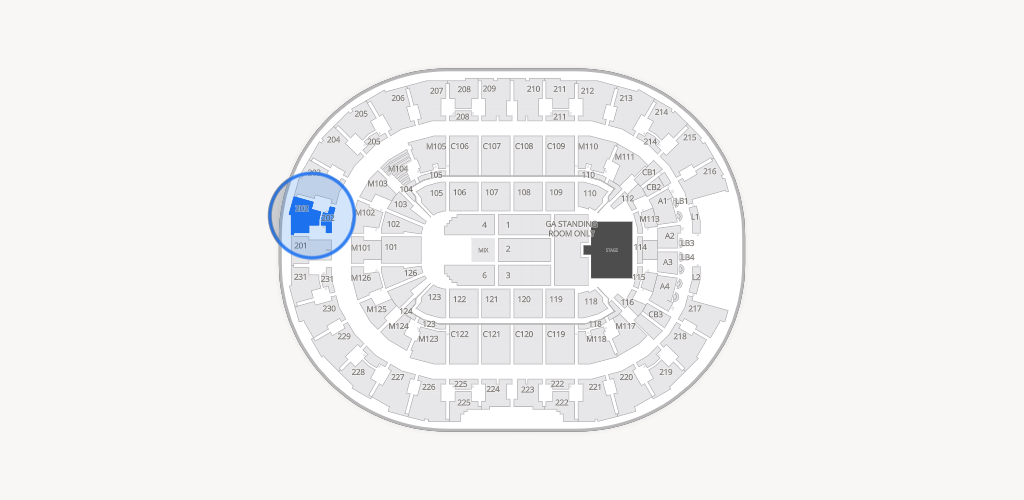 Rocket Arena Seating Chart