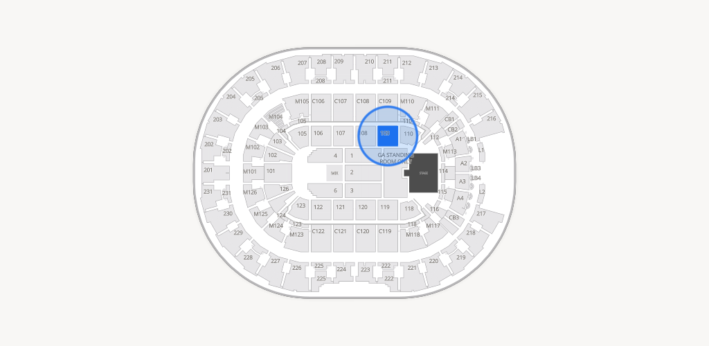 Rocket Arena Seating Chart