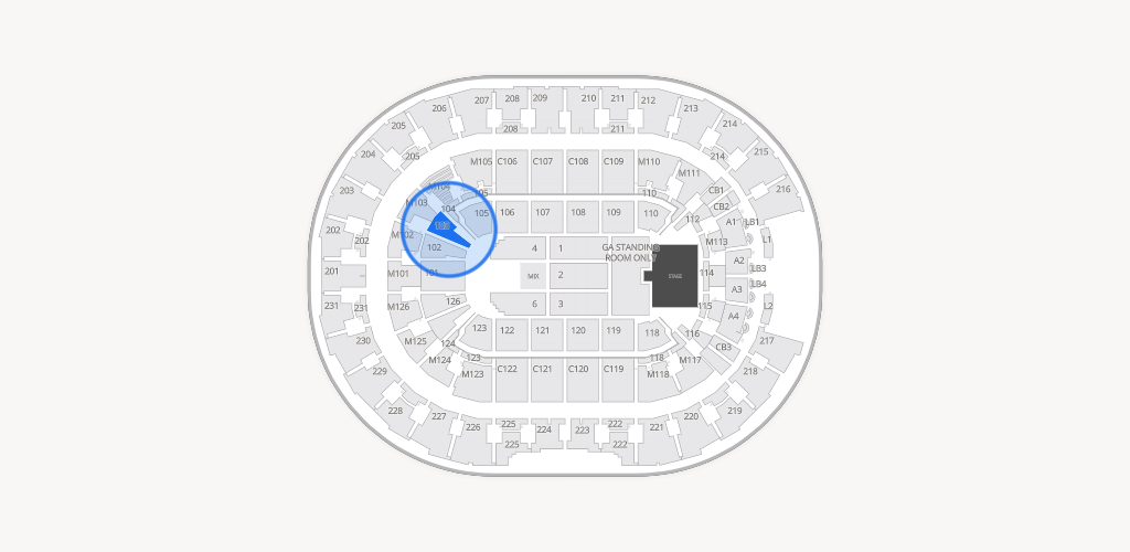 Rocket Arena Seating Chart