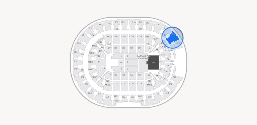 Rocket Arena Seating Chart