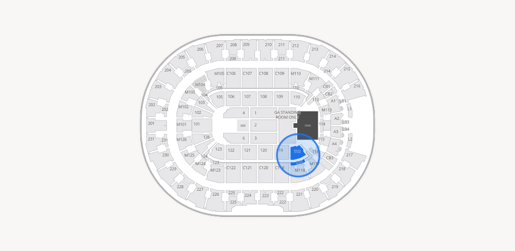 Rocket Arena Seating Chart