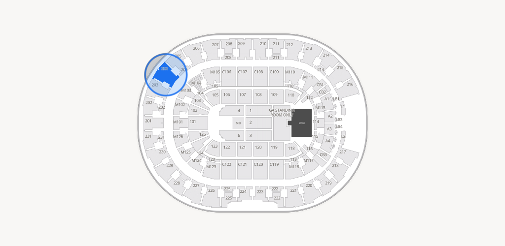 Rocket Arena Seating Chart