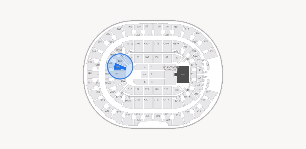 Rocket Arena Seating Chart