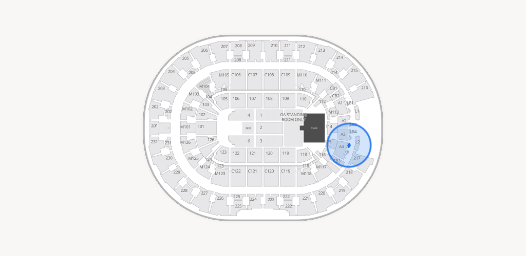 Rocket Arena Seating Chart