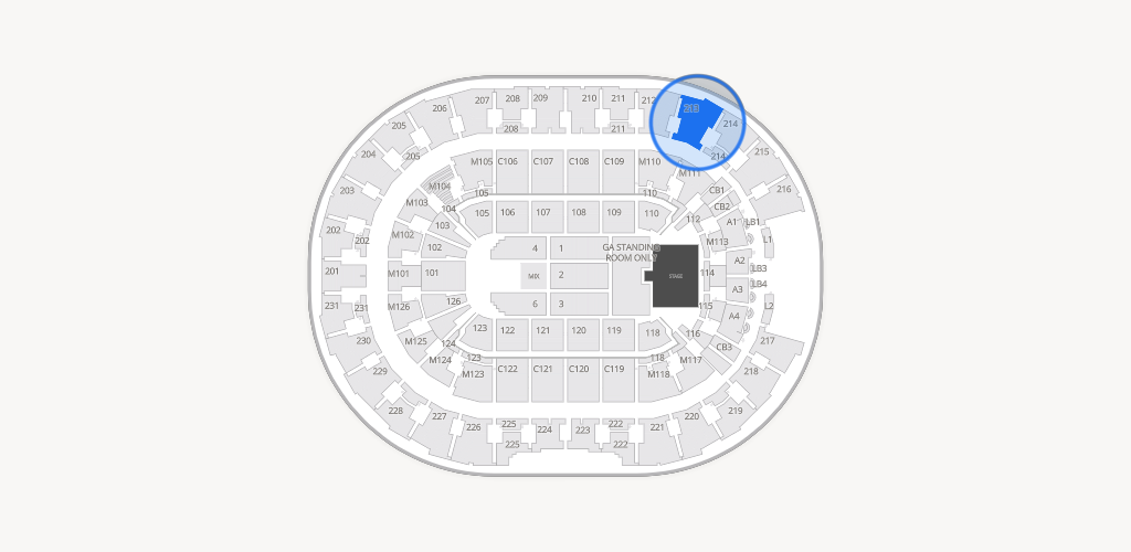 Rocket Arena Seating Chart