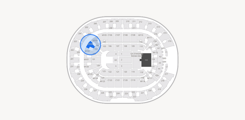 Rocket Arena Seating Chart