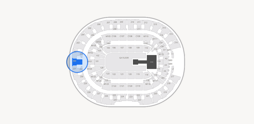 Rocket Arena Seating Chart