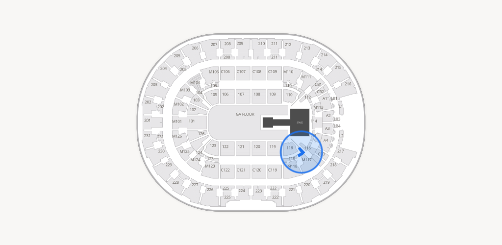 Rocket Arena Seating Chart
