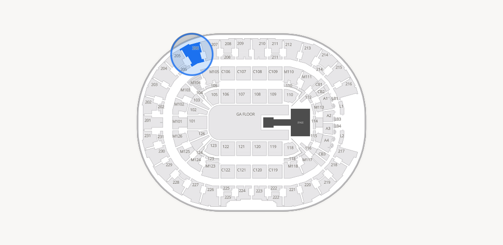 Rocket Arena Seating Chart