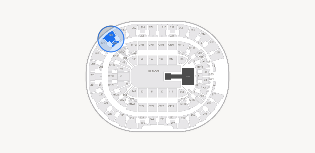 Rocket Arena Seating Chart
