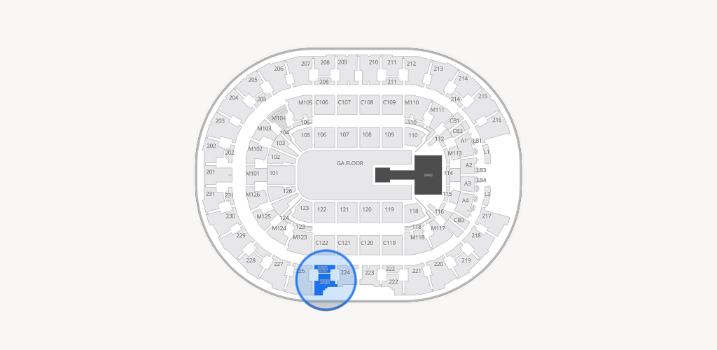 Rocket Arena Seating Chart