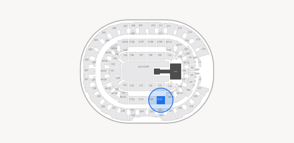 Rocket Arena Seating Chart