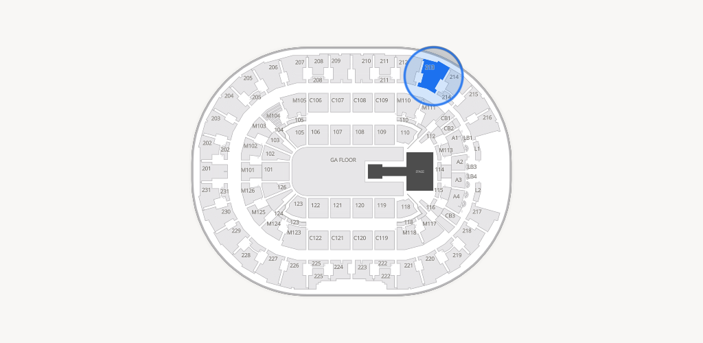 Rocket Arena Seating Chart