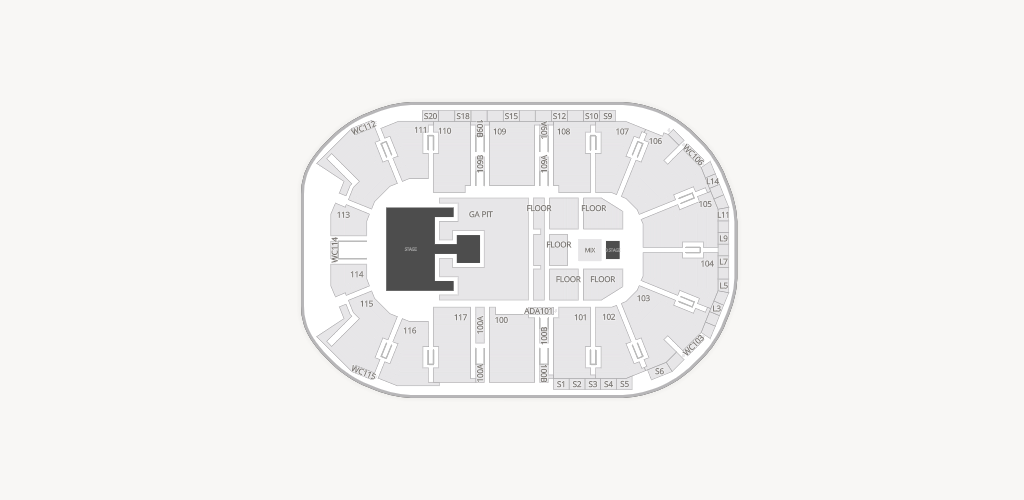 Rogers Forum Seating Chart